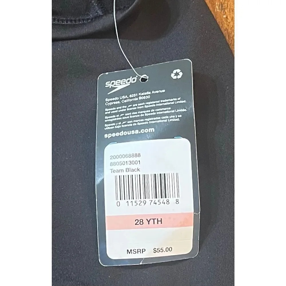 Speedo Boys' Swimsuit Jammer Endurance+ Solid USA Youth